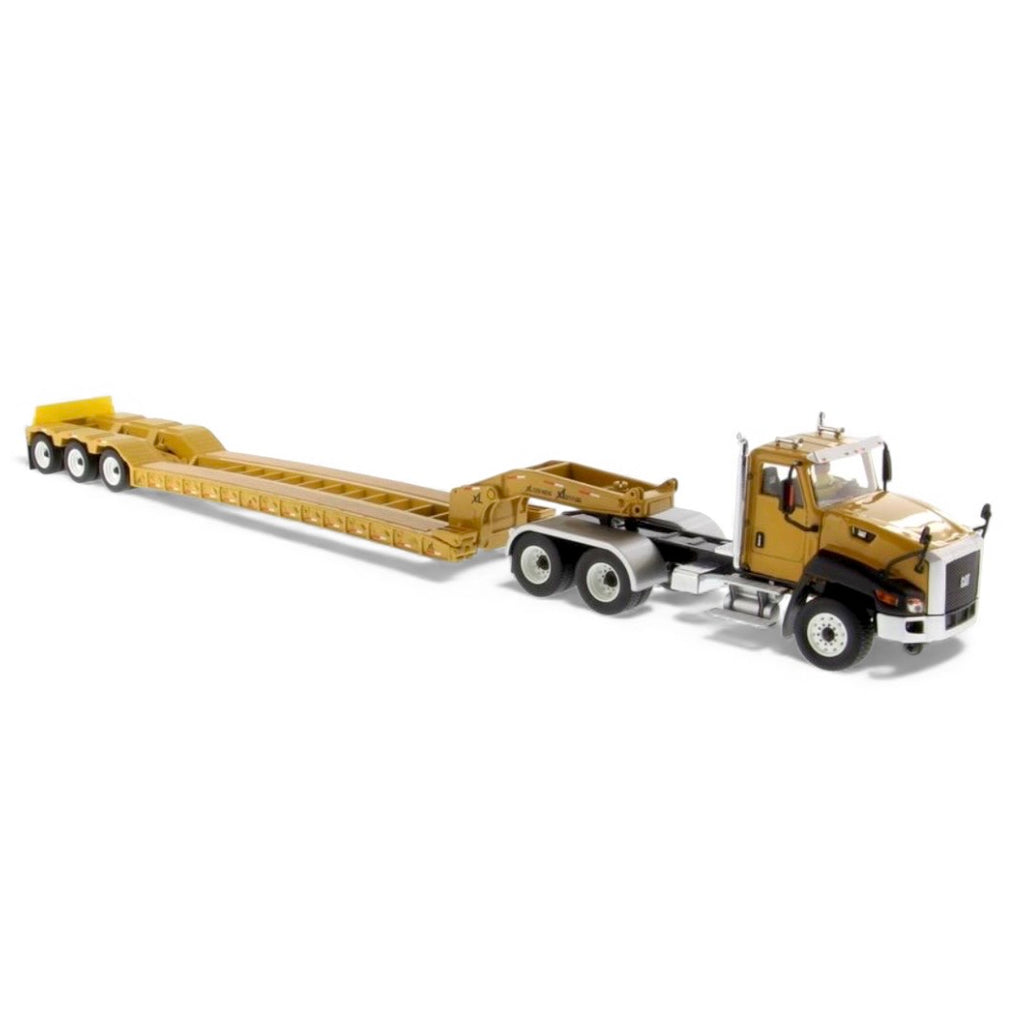 Diecast Masters Caterpillar CT660 Day Cab Tractor with XL120 Low-Profile HDG Trailer includes 1 & 2 Axle dollies