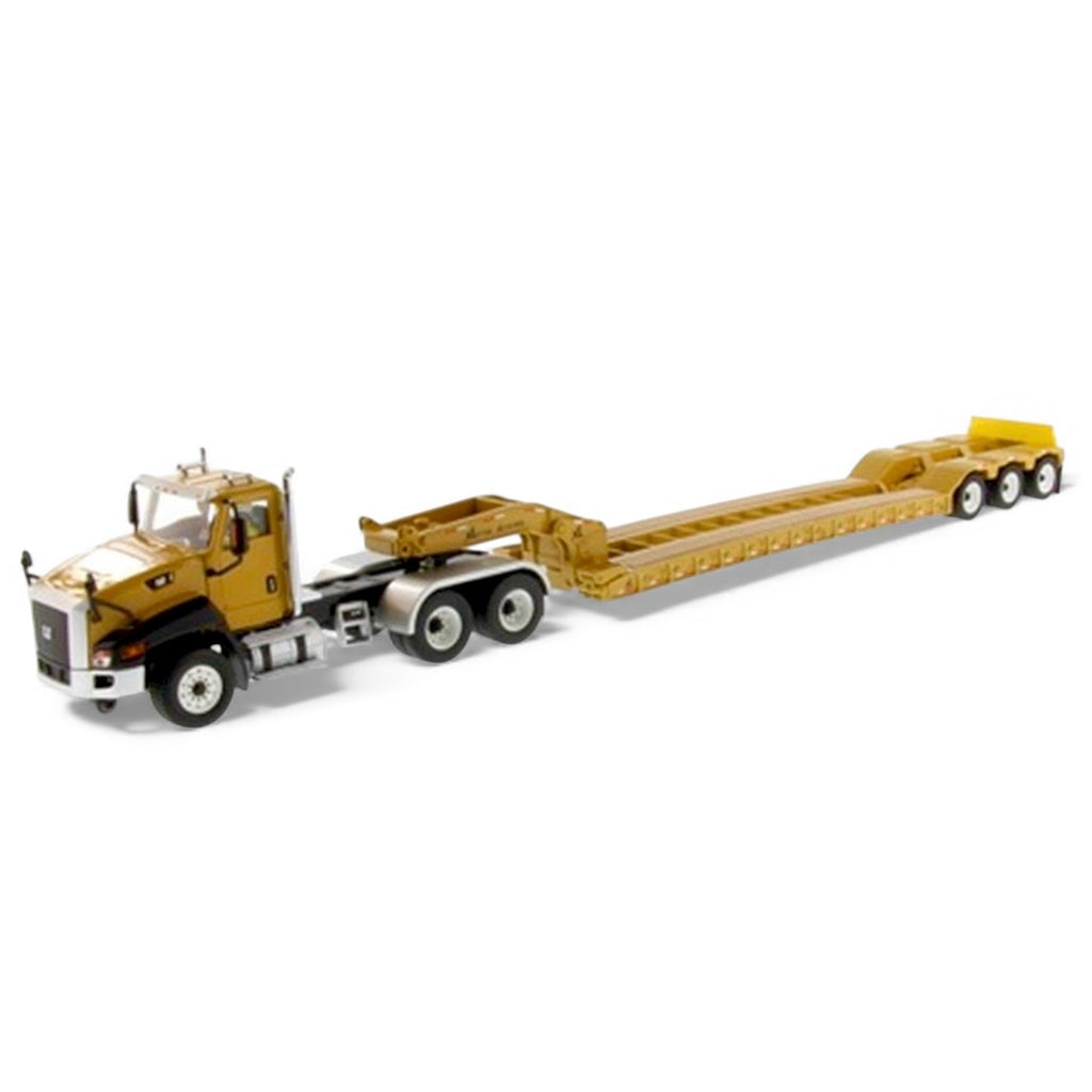 Diecast Masters Caterpillar CT660 Day Cab Tractor with XL120 Low-Profile HDG Trailer includes 1 & 2 Axle dollies