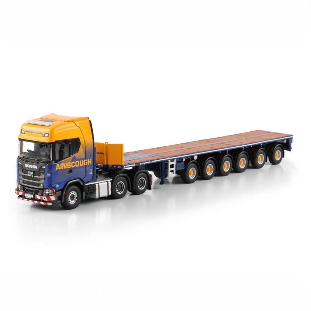 WSI Ainscough Crane Hire (New Livery) Scania S Highline CS20H 6x4 with 6 Axle Ballast Trailer