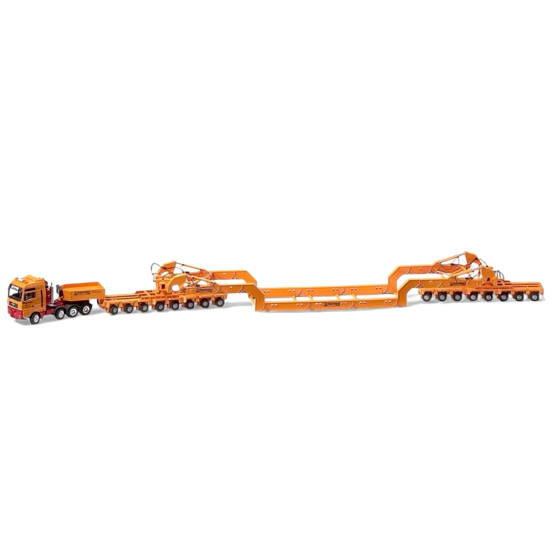 Conrad MAN TGA SLT 8x4 with Goldhofer 16-axle Girder Trailer Set Schaumann