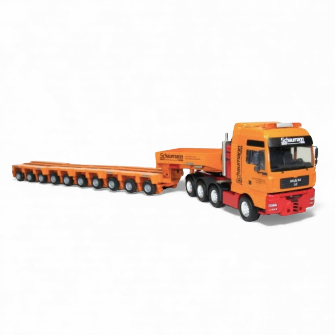 Conrad MAN TGA SLT 8x4 with Goldhofer 16-axle Girder Trailer Set Schaumann