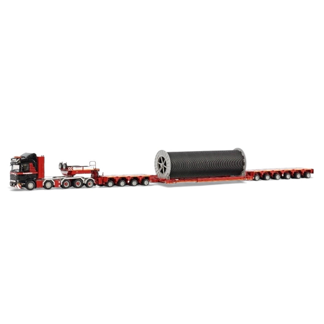 WSI Mammoet Scania R 8x4 Add-On Axle Cable Reel Trailer 1:50 – dmb