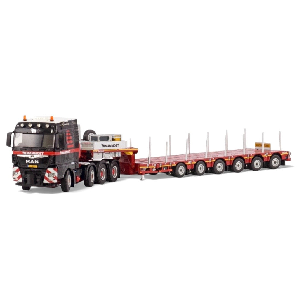 WSI Mammoet MAN TGX XLX 8x4 with Nooteboom Manoovr 6 Axle Trailer