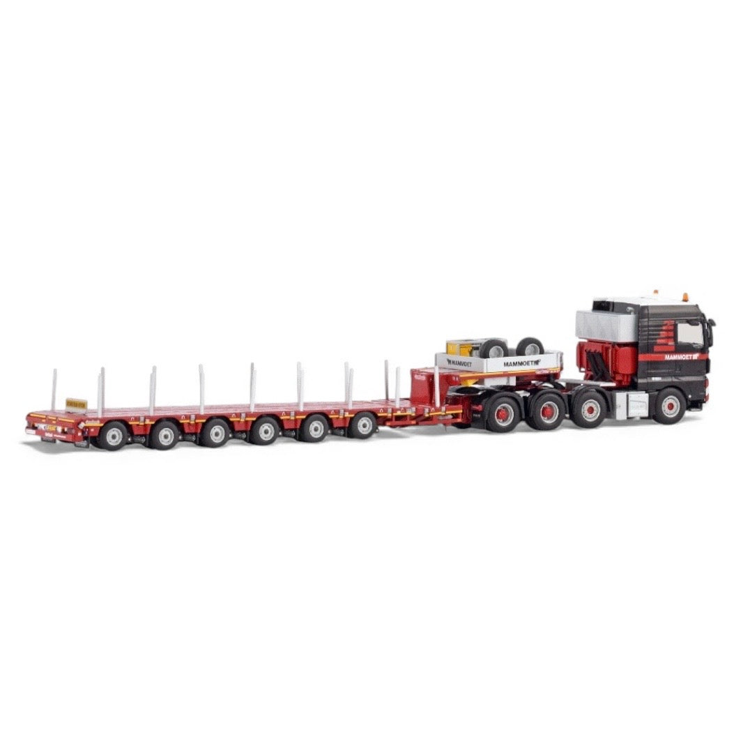 WSI Mammoet MAN TGX XLX 8x4 with Nooteboom Manoovr 6 Axle Trailer