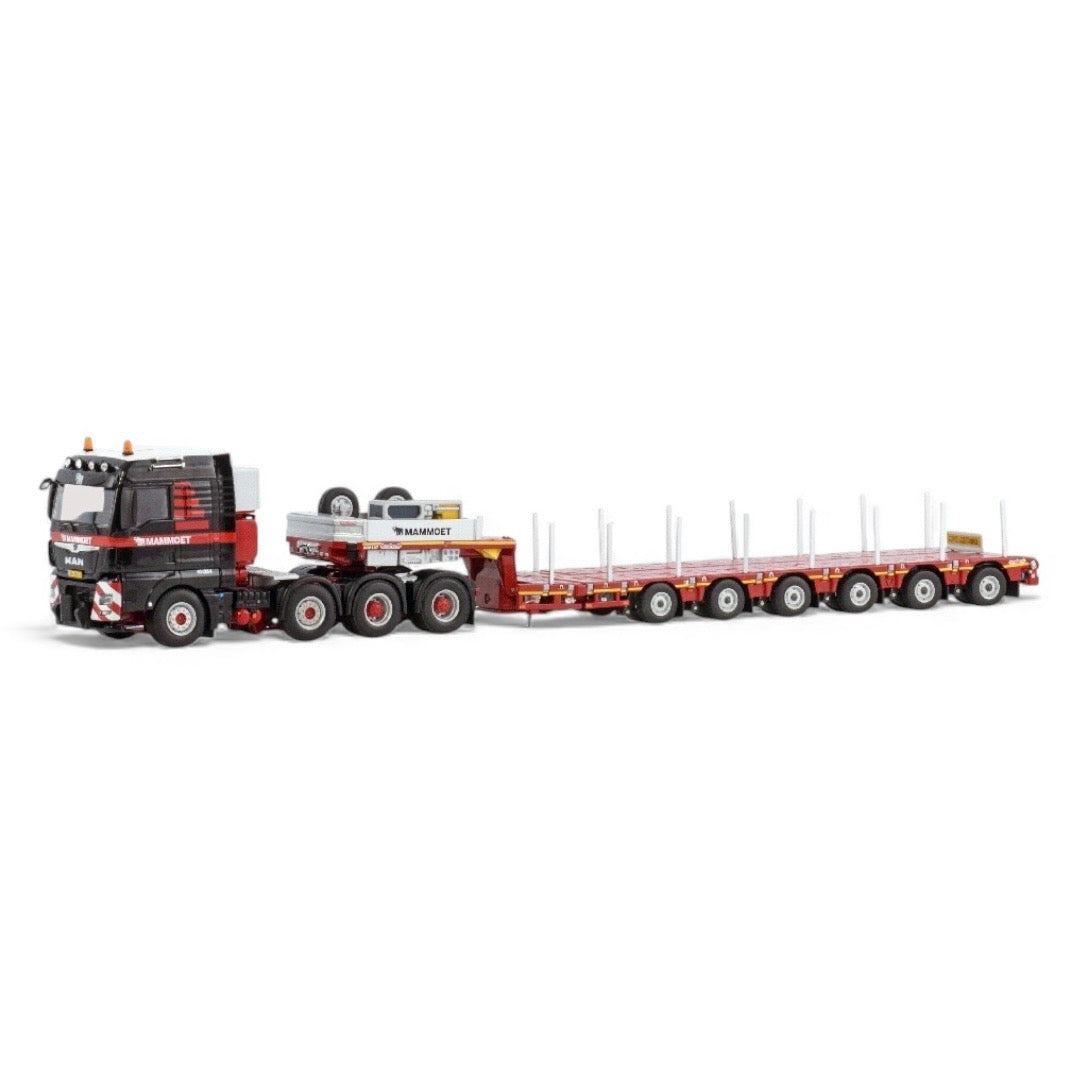 WSI Mammoet MAN TGX XLX 8x4 with Nooteboom Manoovr 6 Axle Trailer