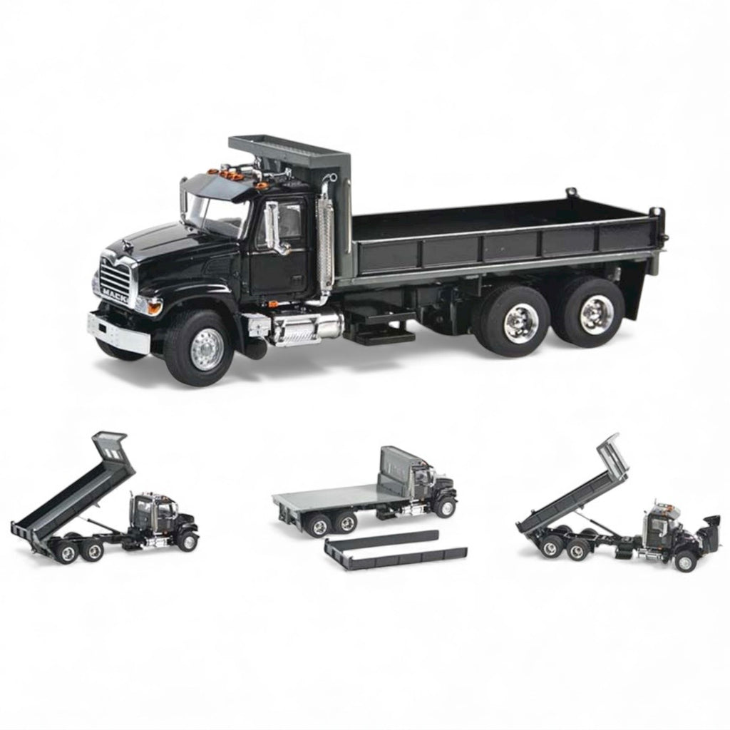 Sword Models Mack Granite Flatbed Tipper Truck in Black