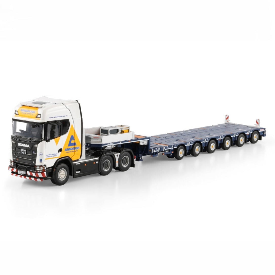 h Scania S Highline CS20H 6x4 with Nooteboom MANOOVR 6 axle Low loader