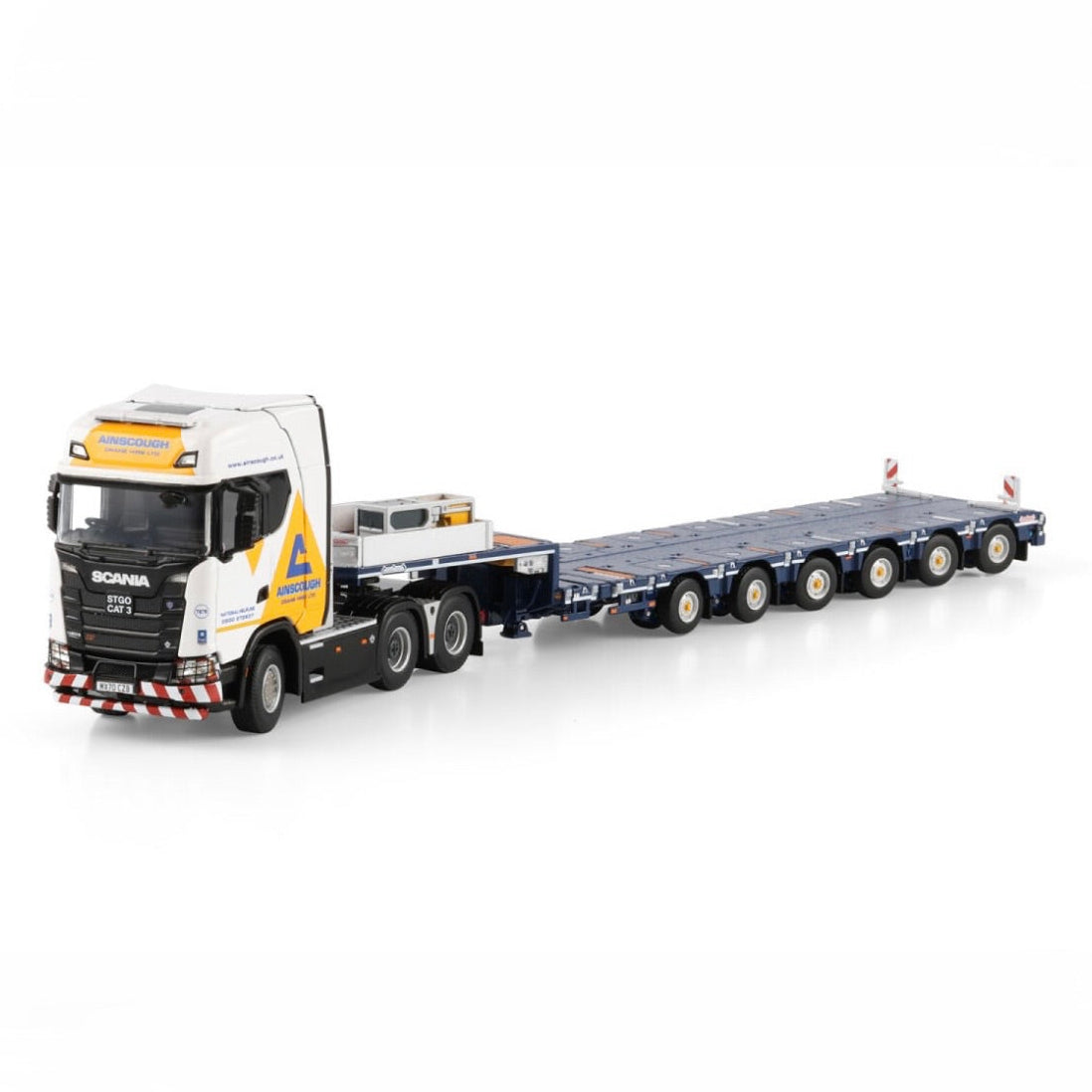 h Scania S Highline CS20H 6x4 with Nooteboom MANOOVR 6 axle Low loader detail view