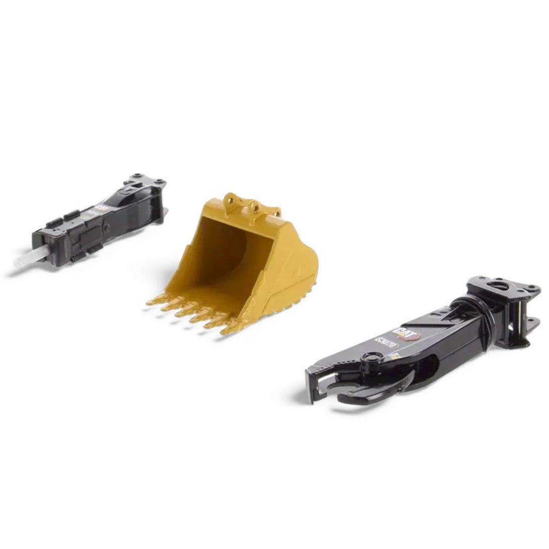 Diecast Masters Cat 395 Next Generation Hydraulic Excavator General Purpose Version with attachments