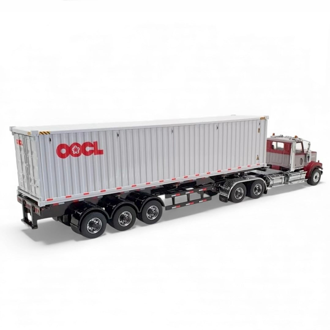 Diecast Masters Western Star® 4900 SF Day Cab Tandem 6x4 Tractor with 40' Dry Goods Sea Container