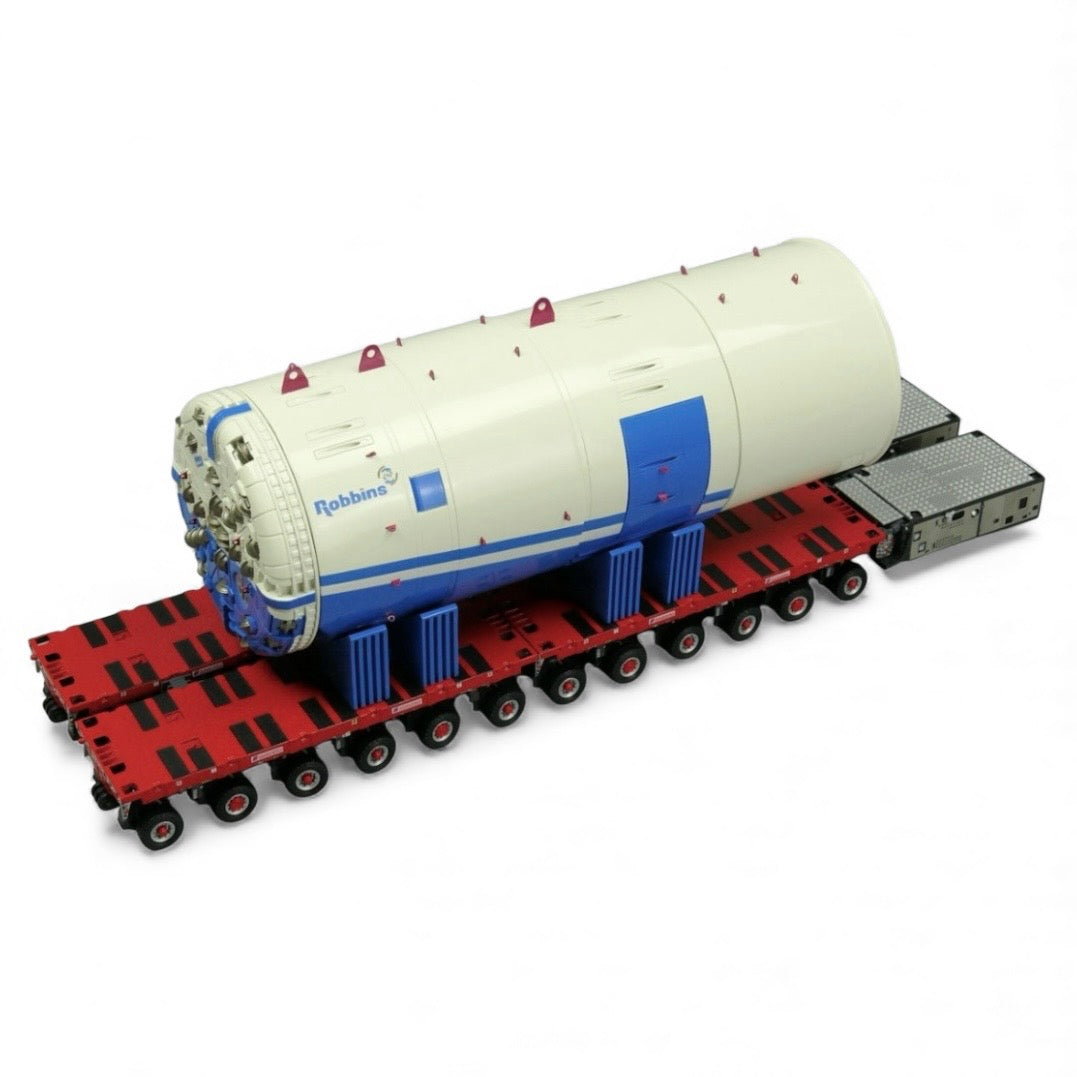 IMC Scheuerle SPMT 6 + 6 + 6 + 6 + PPU Robbins TBM (Tunnel Boring Machine)*