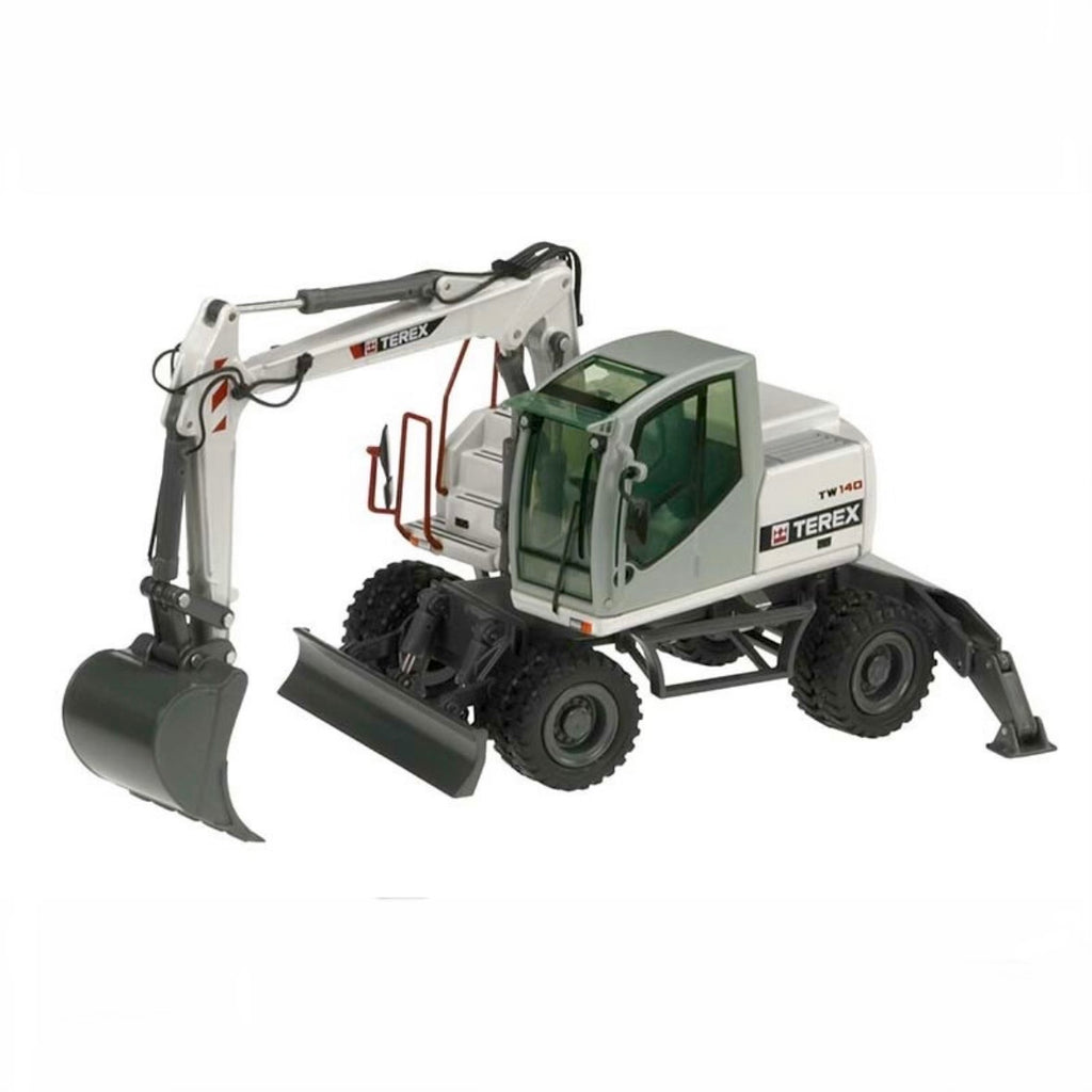 NZG Terex TW140 Hydraulic Wheeled Excavator 1:50 Scale Model side view
