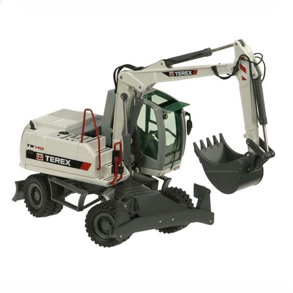 NZG Terex TW140 Hydraulic Wheeled Excavator 1:50 Scale Model