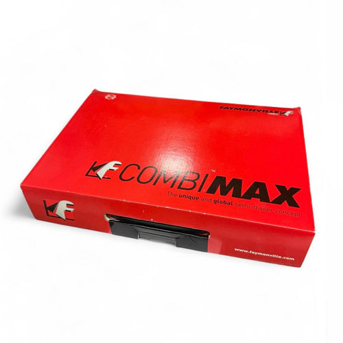 die cast model of a  low loader trailer in faymonville livery made by Conrad in 1/50 scale