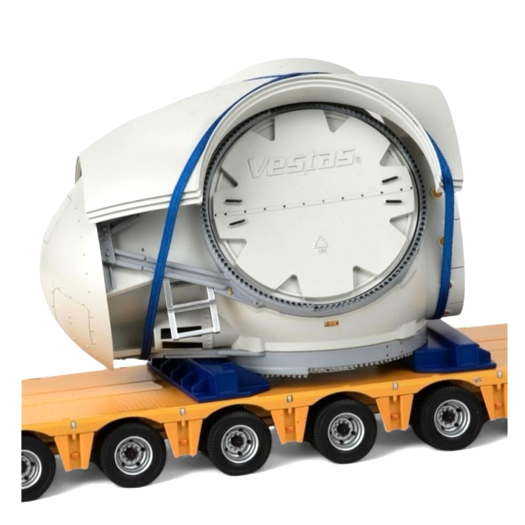 resin model of a wind turbine section in Vestas livery made by IMC in 1/50 scale