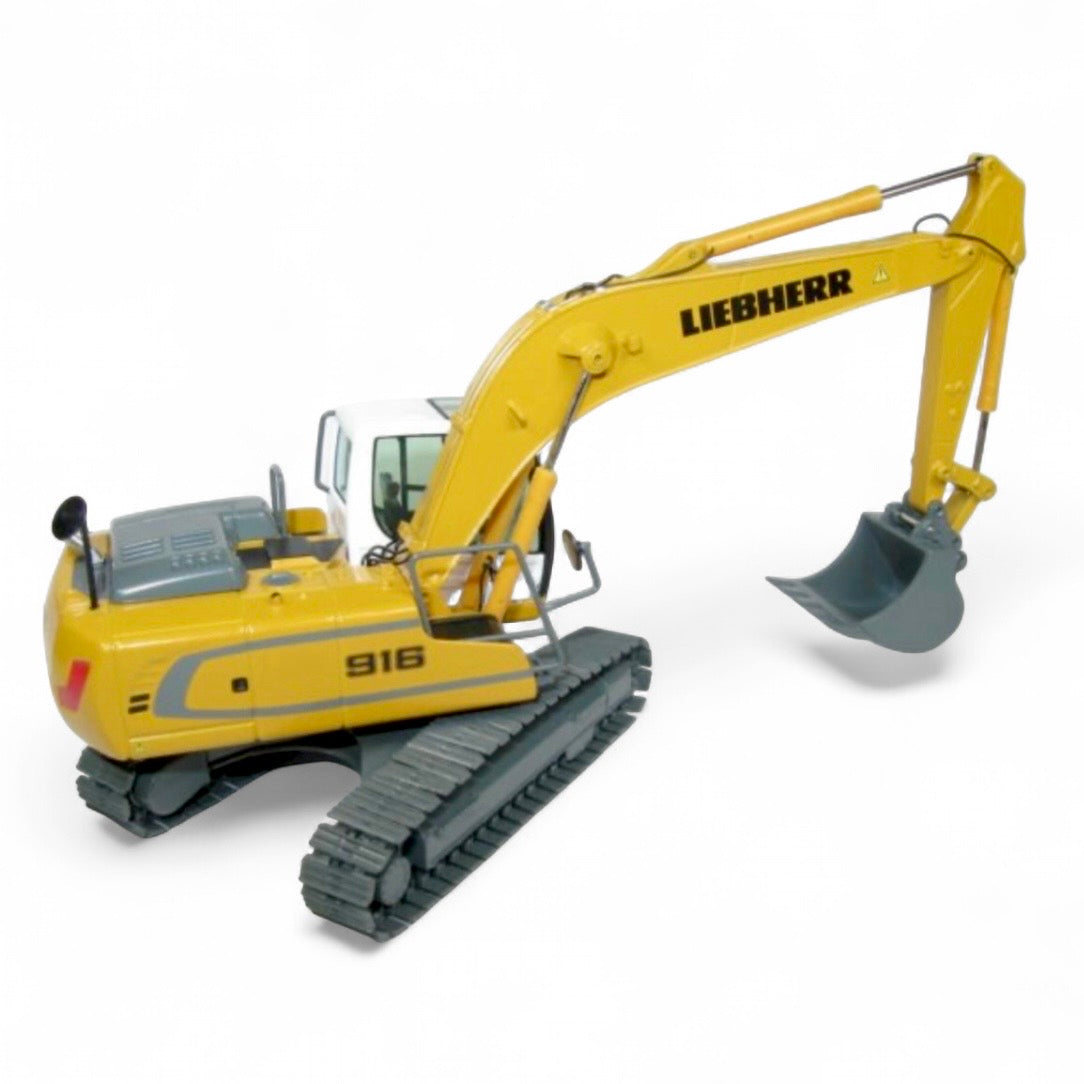 die cast model of a Liebherr 916 excavator made by NZG in 1/50 scale