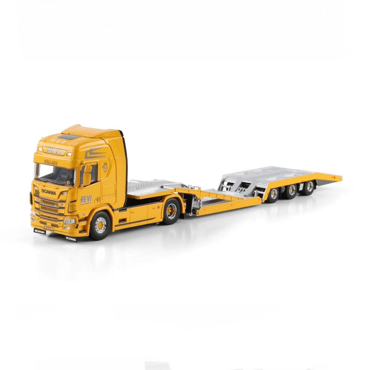 WSI REVI Speciaal Transport Scania R Highline CR20H 4x2 Truck Transporter - 3 Axle 1:50