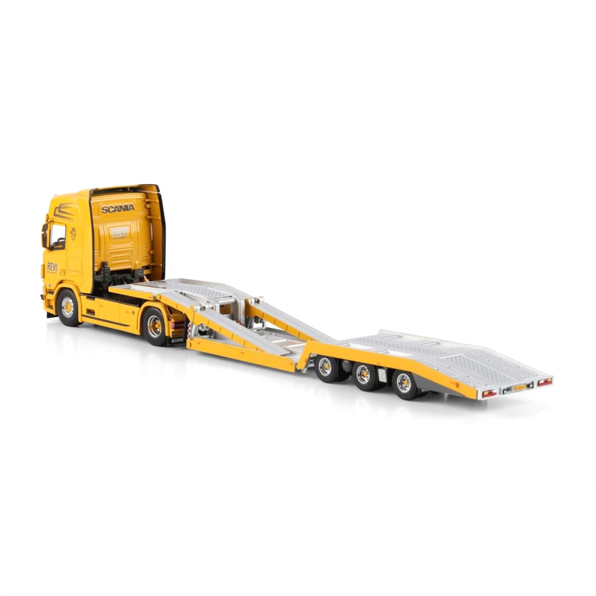 WSI REVI Speciaal Transport Scania R Highline CR20H 4x2 Truck Transporter - 3 Axle 1:50