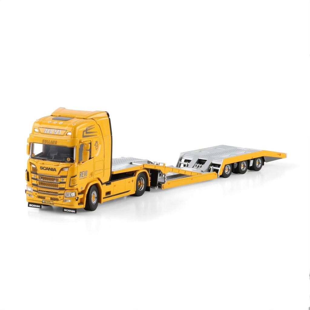 WSI REVI Speciaal Transport Scania R Highline CR20H 4x2 Truck Transporter - 3 Axle 1:50