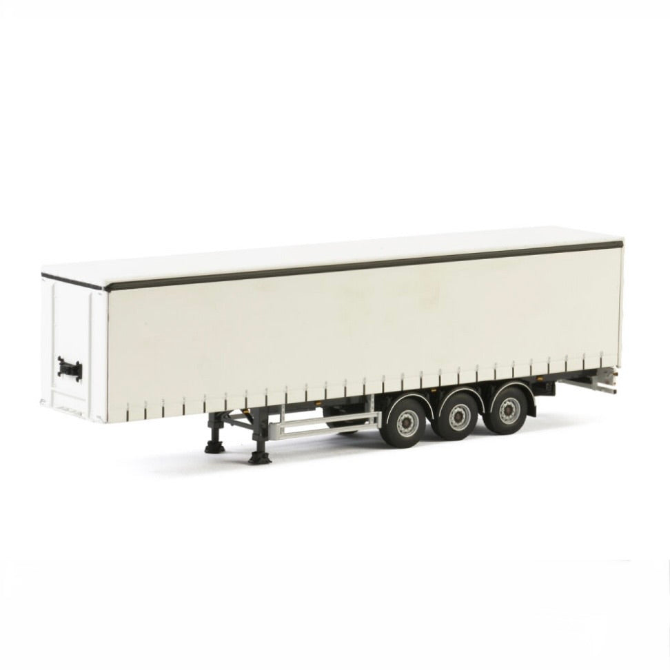 WSI White Line 3 Axle Curtain-Sided Trailer 1:50 Scale Model