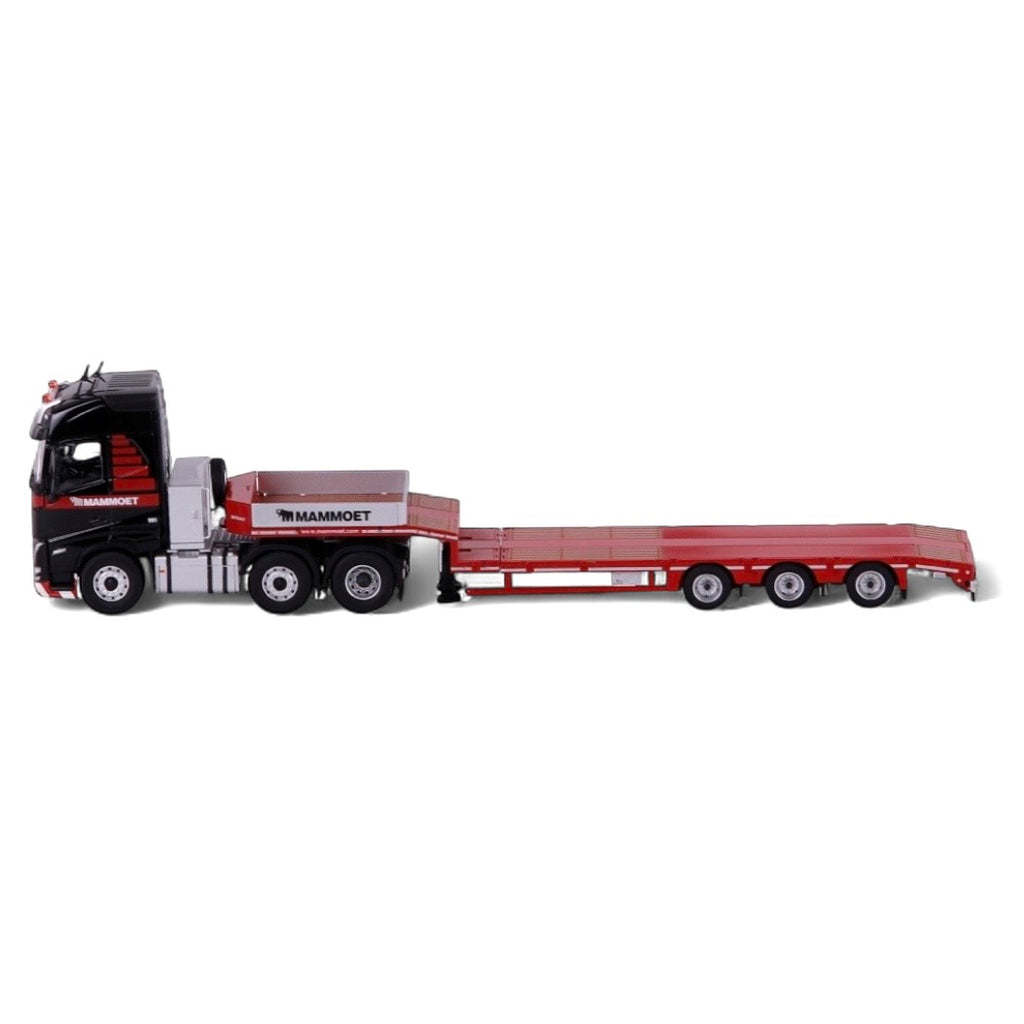 Cavallino Mammoet Volvo FH5 6x2 with Extending Faymonville Semi Low Loader and Lattice boom Jib section Load
