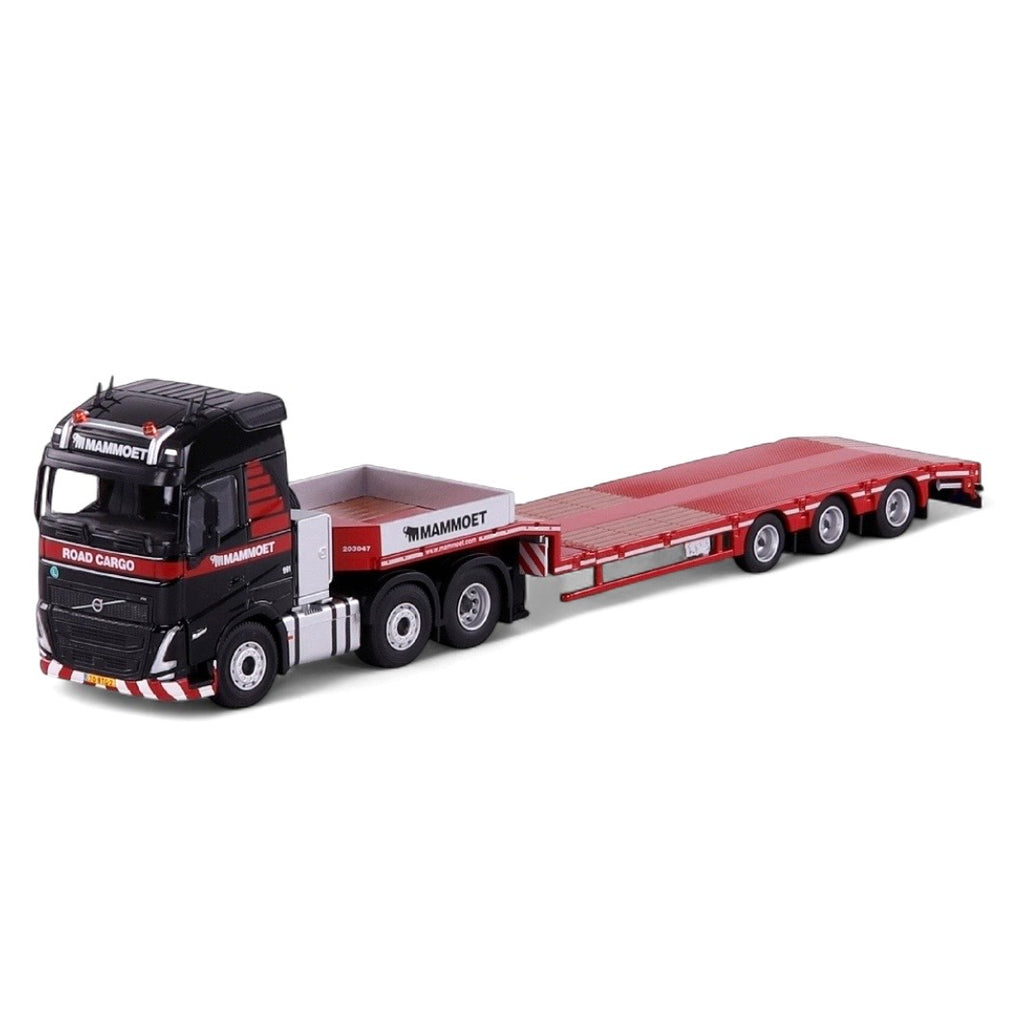 Cavallino Mammoet Volvo FH5 6x2 with Extending Faymonville Semi Low Loader and Lattice boom Jib section Load