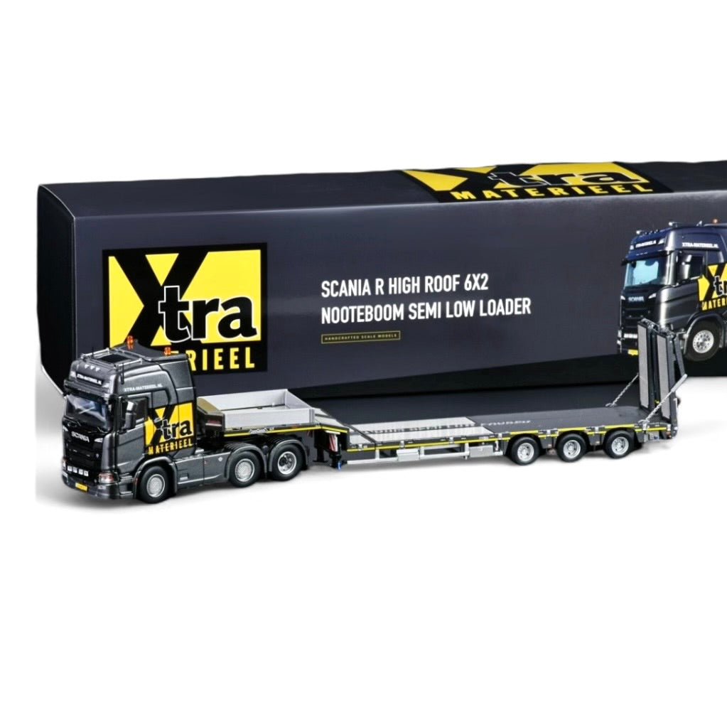WSI Xtra Materiaal Scania R Series 6x2 + Nooteboom Mcos Semi Low Loader (Pre Order)