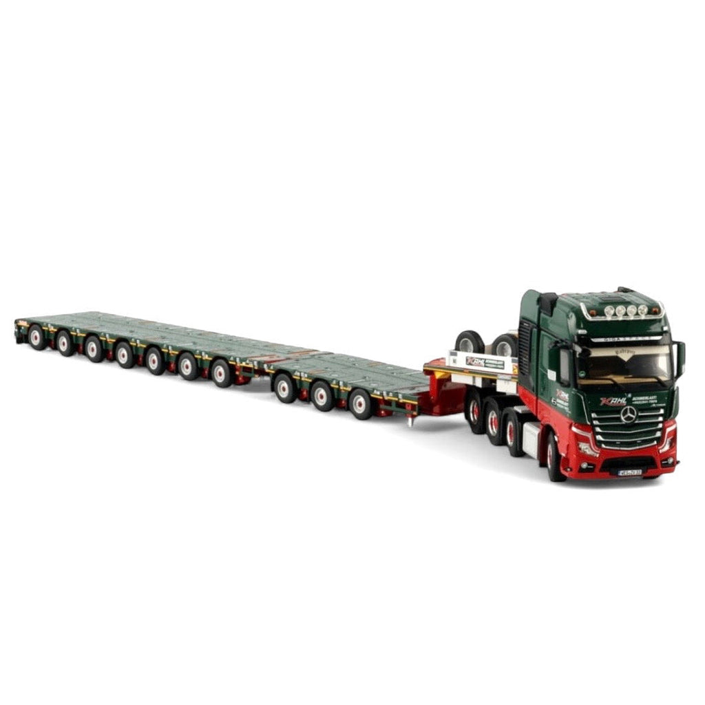 WSI Kahl Schwerlast Mercedes Actros MP5 SLT Giga Space 8x4 with 7+3 Axle Nooteboom Manoovr Low Loader