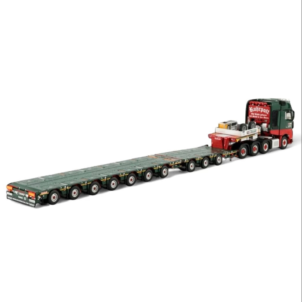 WSI Kahl Schwerlast Mercedes Actros MP5 SLT Giga Space 8x4 with 7+3 Axle Nooteboom Manoovr Low Loader