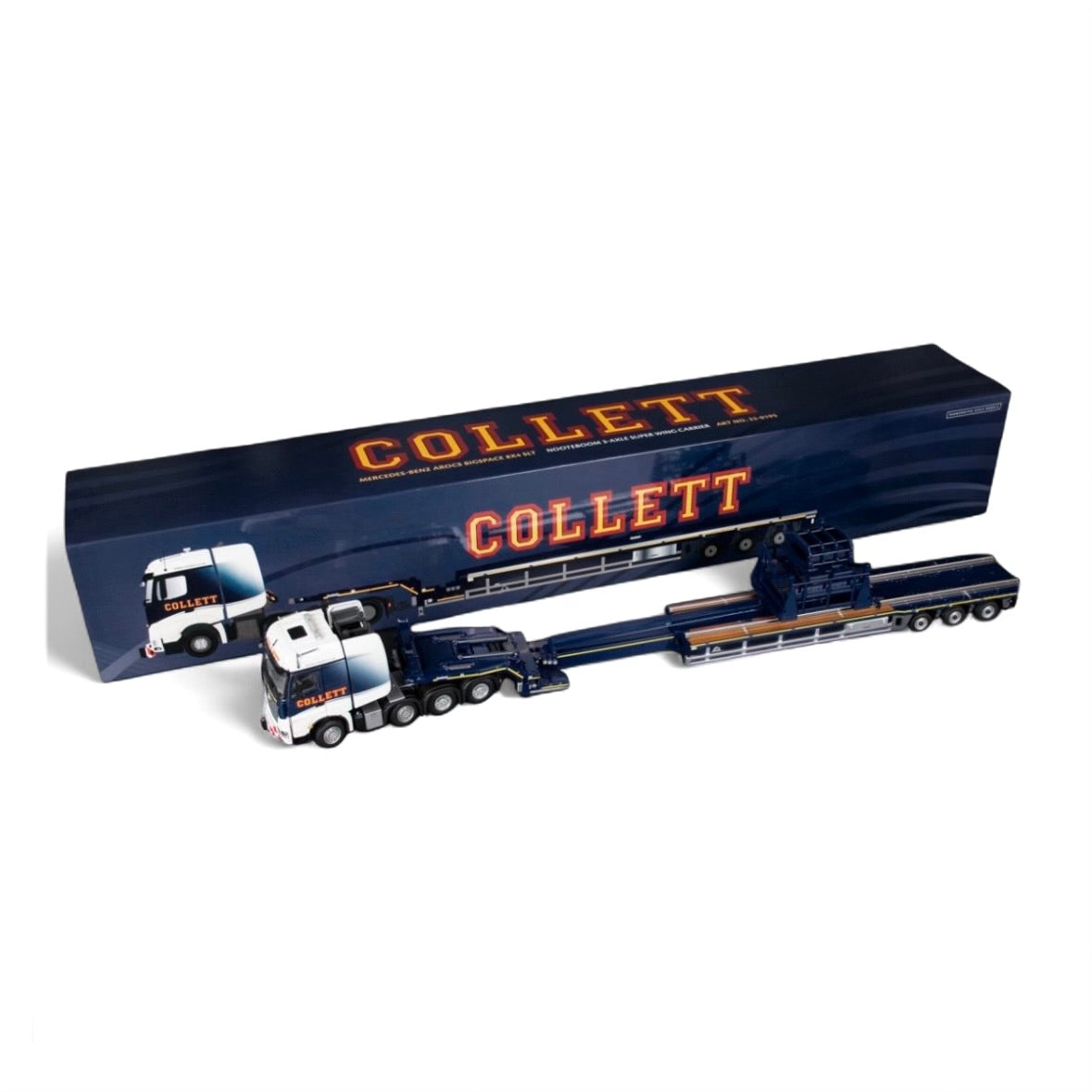 IMC Collett Transport Mercedes-Benz Arocs SLT 8x4 with Nooteboom Super wing Carrier