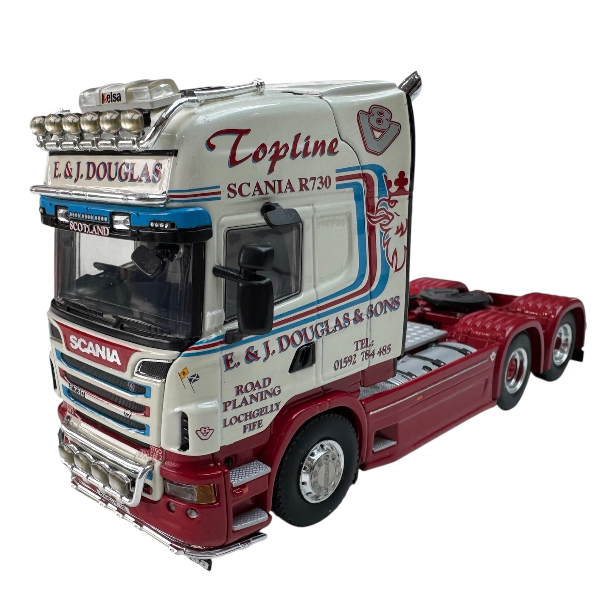 WSI E & J Douglas Scania R6 730 Topline (Long chassis) with 4 Axle Semi Low Loader