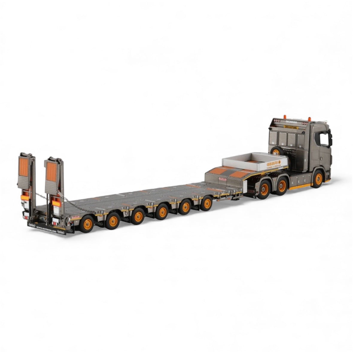 WSI Gerhan Transport Scania S Normal CS20N 6x4 with Nooteboom Manoovr 6 Axle Low Loader