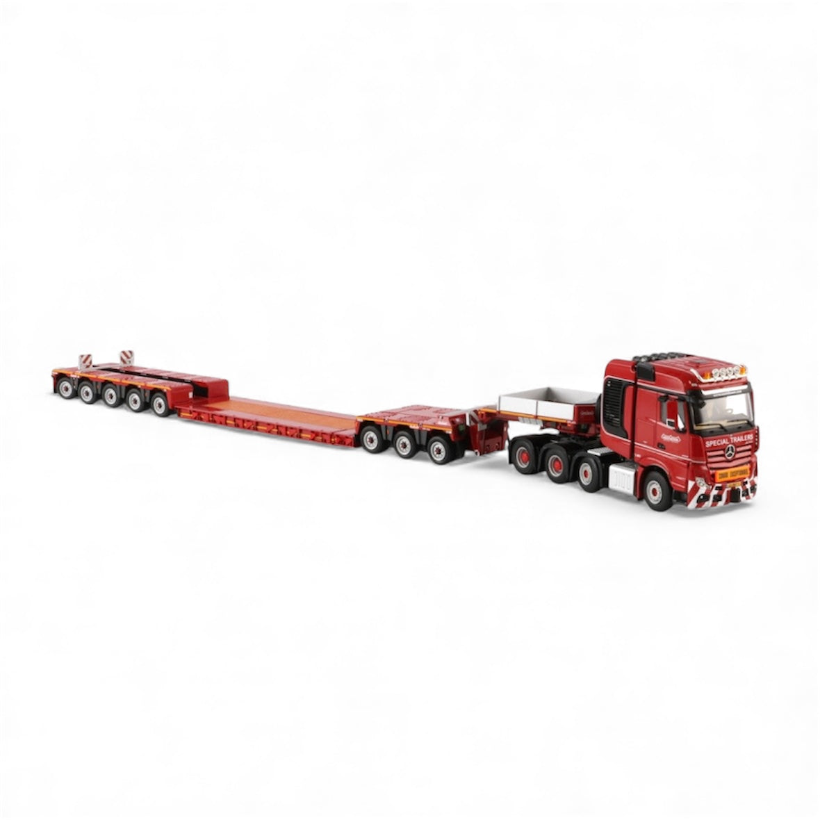 WSI Nooteboom Red Line Mercedes Benz Actros MP5 SLT Big Space 8x4 with Nooteboom 5+3 Euro PX Low Loader*