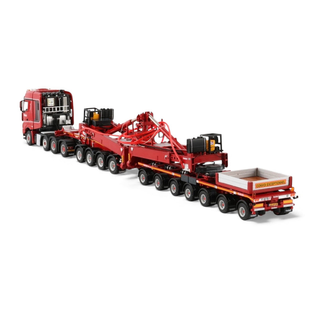 WSI Nooteboom Red Line Mercedes Benz Arocs MP4 SLT Big Space 8x4 wit Nooteboom MWT Mega Windmill Trailer 4+7*