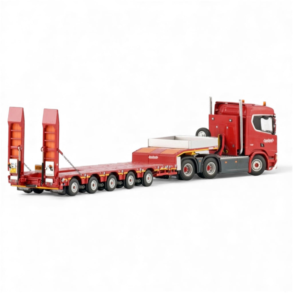 WSI Nooteboom Red Line Scania R Normal CR20N 6x4 with Nooteboom Manoovr Excavator Trough Low Loader*