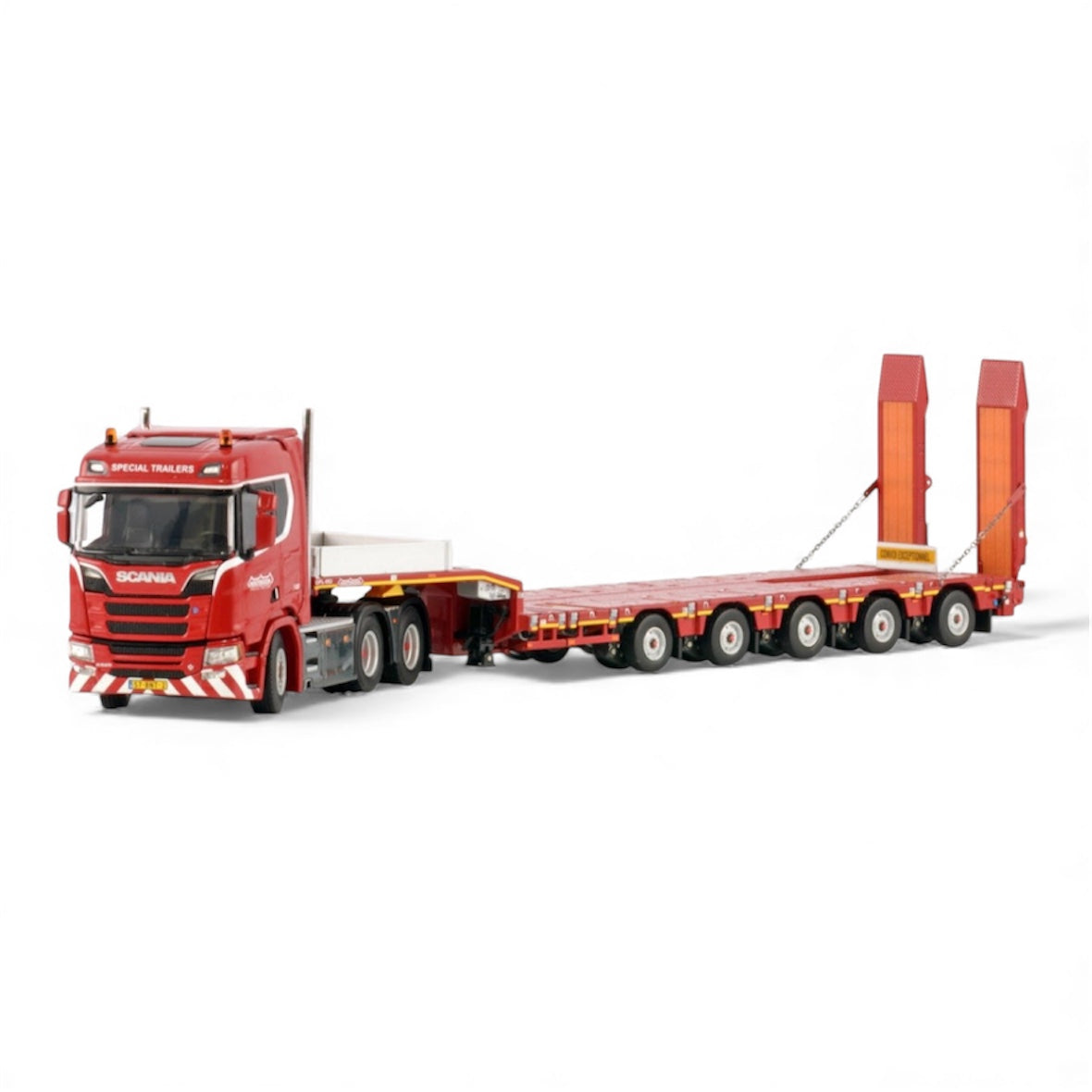 WSI Nooteboom Red Line Scania R Normal CR20N 6x4 with Nooteboom Manoovr Excavator Trough Low Loader*
