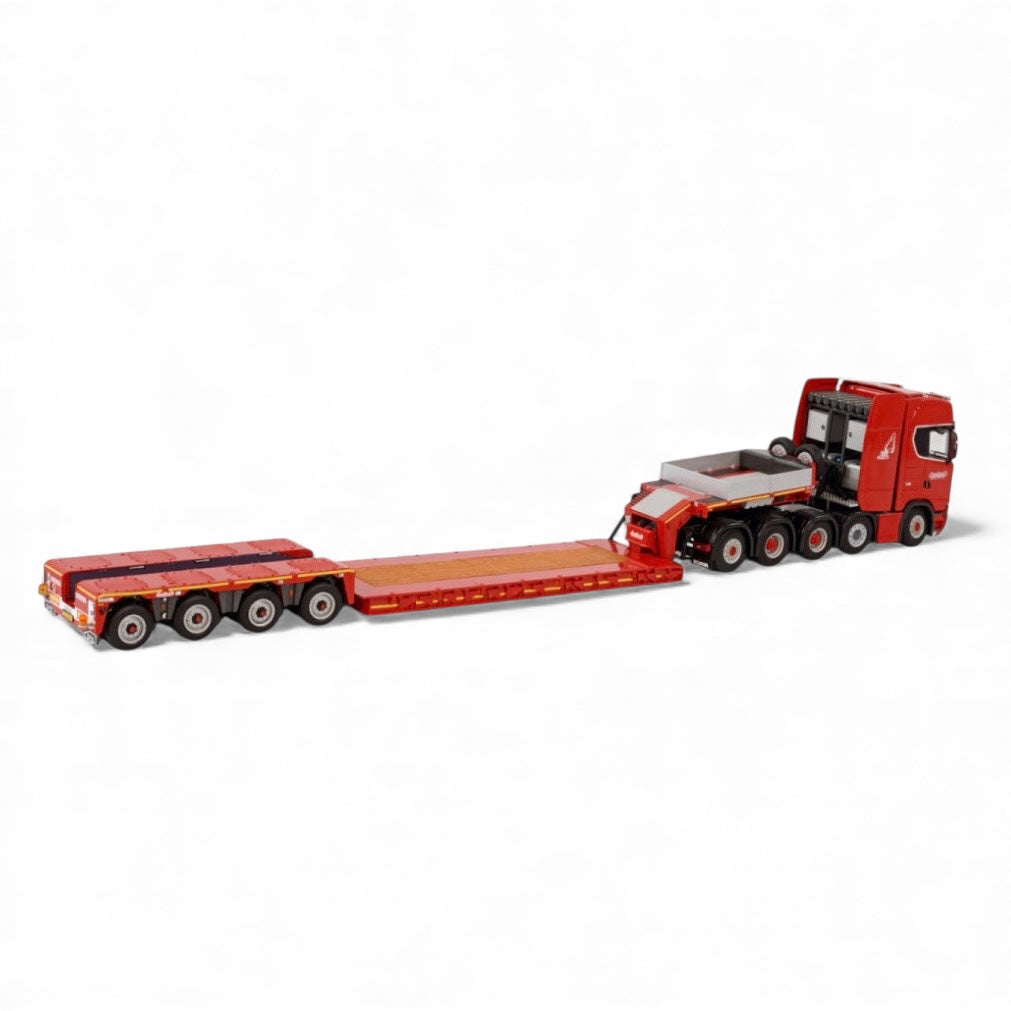 WSI Nooteboom Red Line Scania S Highline CS20H 10x4 with Nooteboom 4 Axle PX Euro Low Loader*