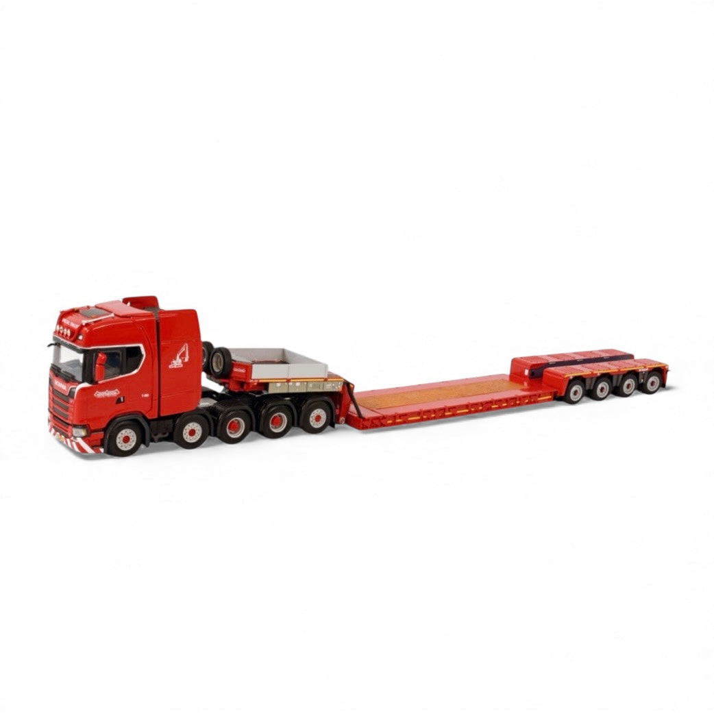 WSI Nooteboom Red Line Scania S Highline CS20H 10x4 with Nooteboom 4 Axle PX Euro Low Loader*