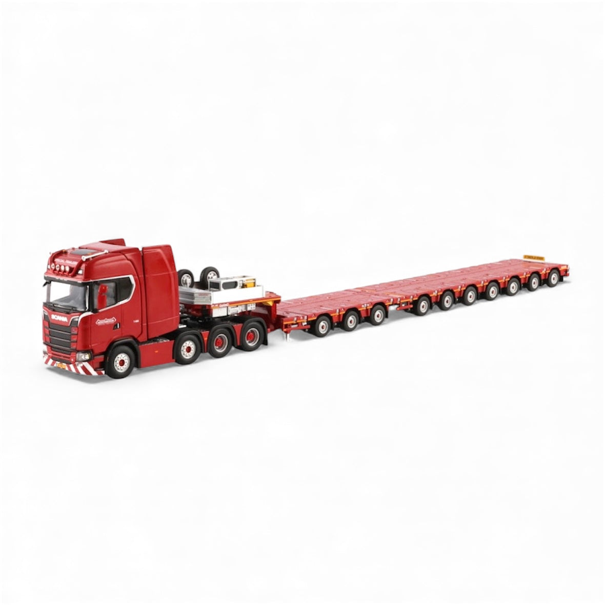 WSI 1/50 スカニア 8x4 Lowloader Nooteboom Scania R Highline CR20H Lowloader Nooteboom Red Line WSI Models