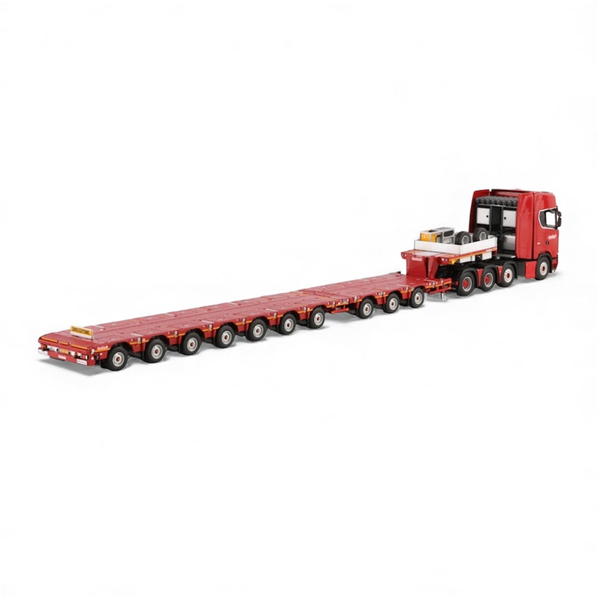 WSI Nooteboom Red Line Scania S Highline CS20H 8x4 with Nooteboom 3+7 Manoovr Low Loader*