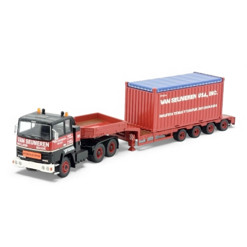 Tekno Van Seumeren (Mammoet) Ford Transcontinental 6x4 with Semi Low Loader and Container*