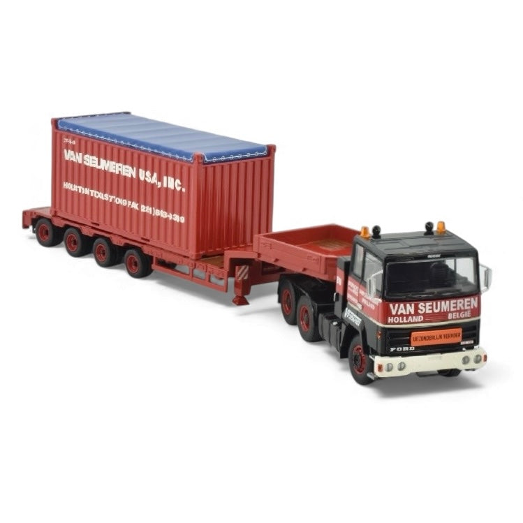 Tekno Van Seumeren (Mammoet) Ford Transcontinental 6x4 with Semi Low Loader and Container*