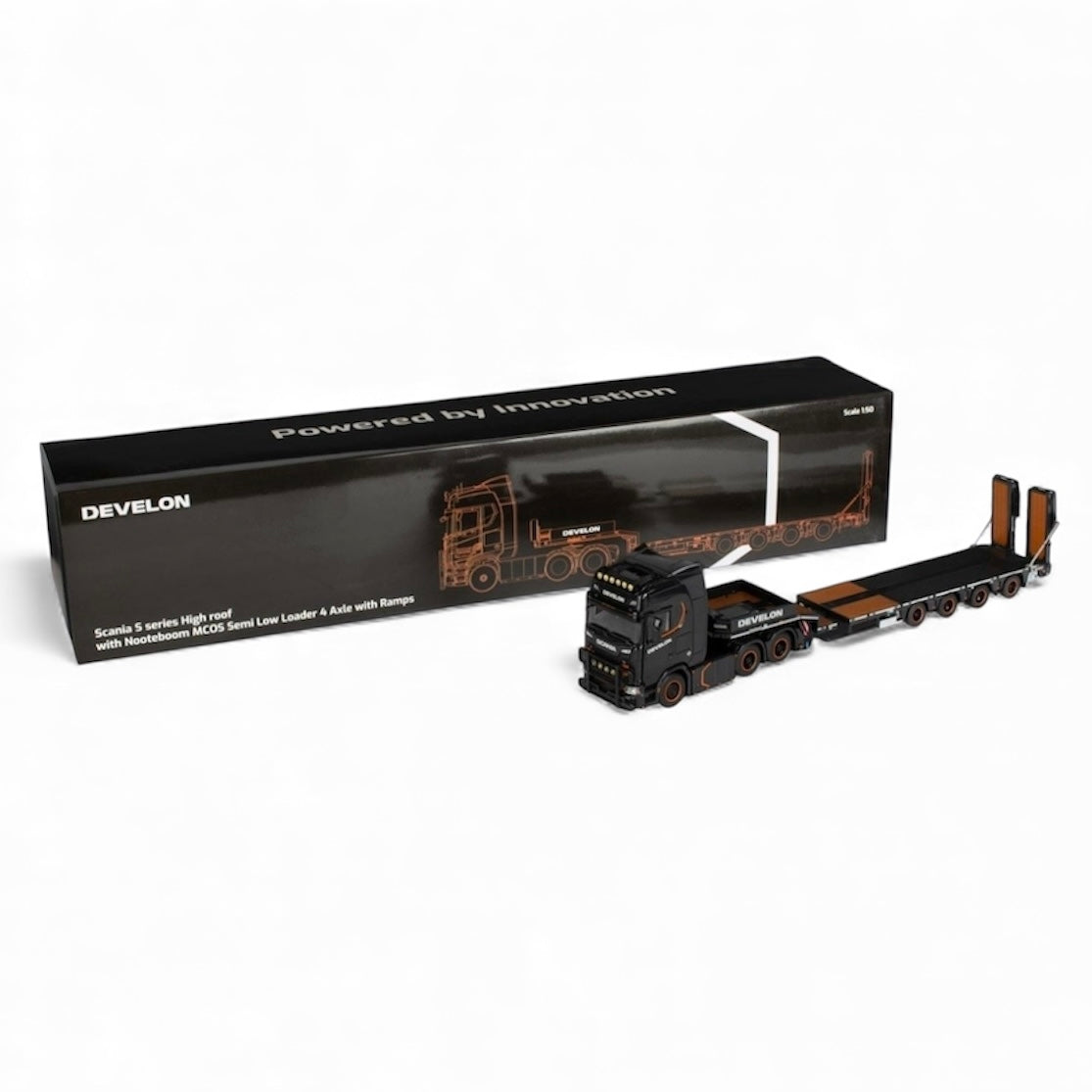 IMC Develon Scania S Series High Roof 6x4 with Nooteboom MCOS 4 Axle Semi Low Loader with Ramps (Pre Order)