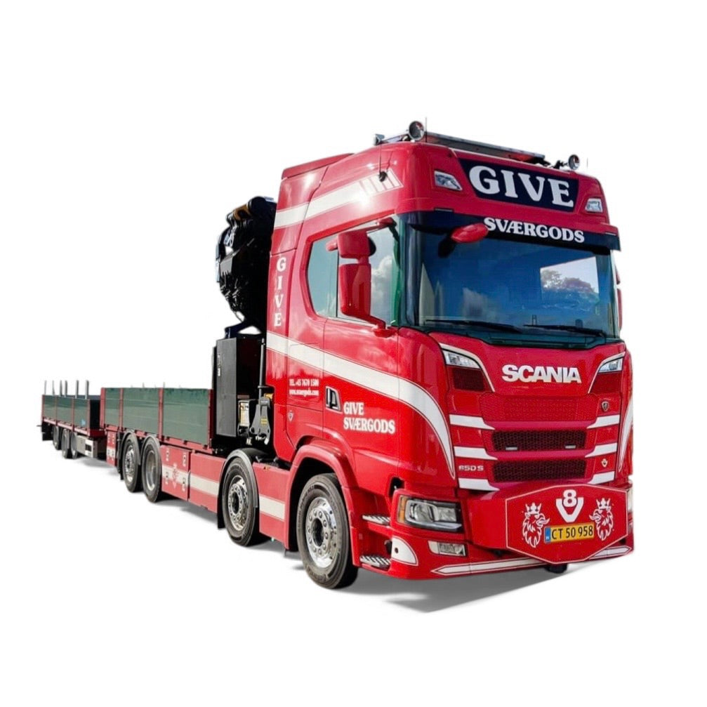 WSI Give Scania S Highline CS20H Palfinger PK 480 Flatbed 8x2 Tag