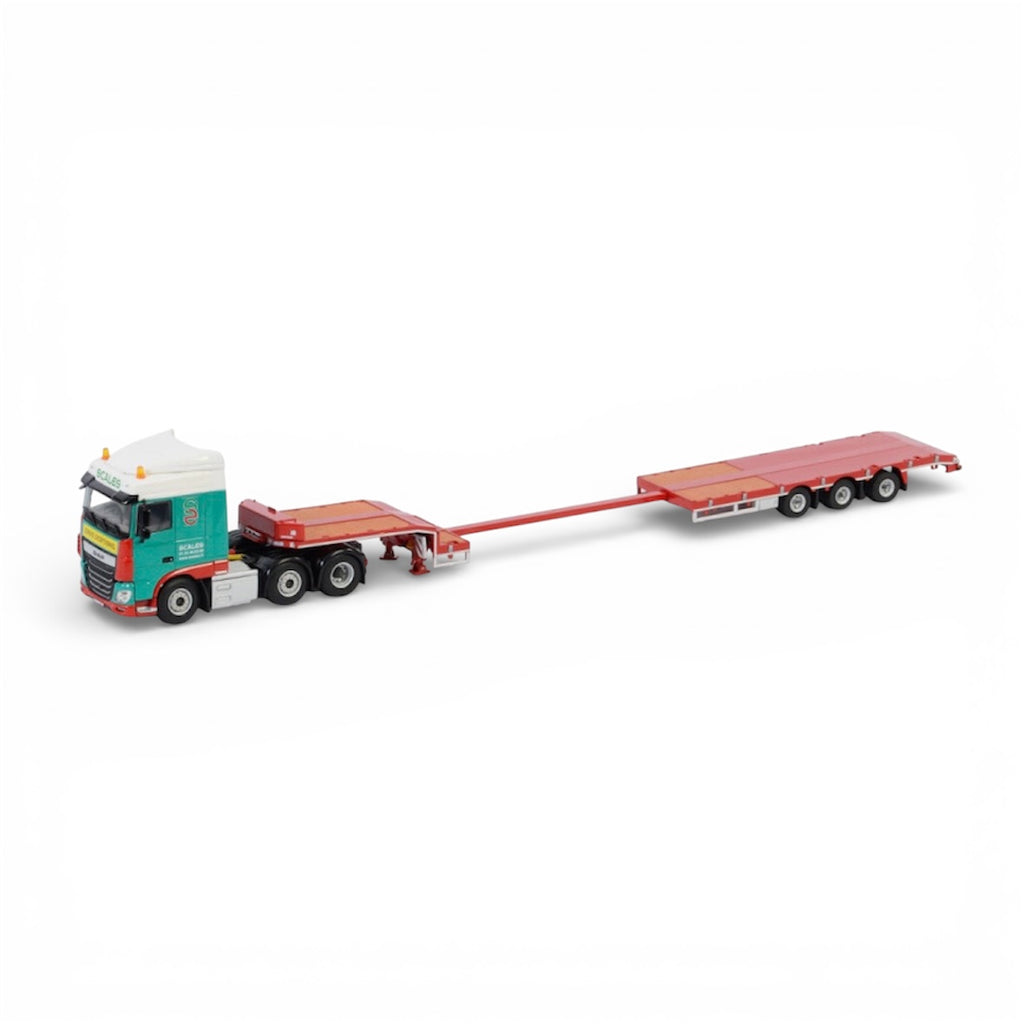 WSI DAF XF Space Cab 6x2 with 3 Axle Semi Low Loader "Scales"