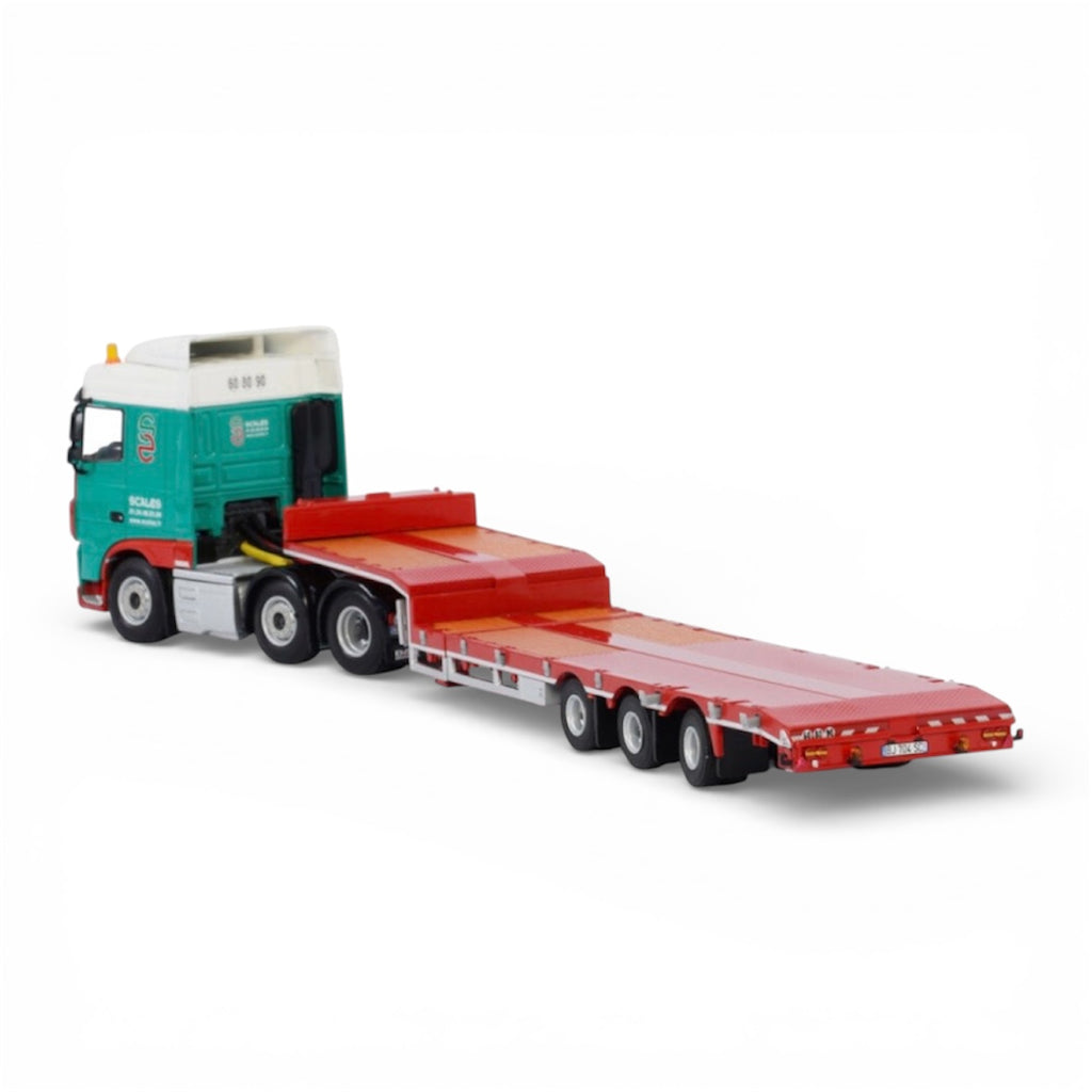 WSI DAF XF Space Cab 6x2 with 3 Axle Semi Low Loader "Scales"