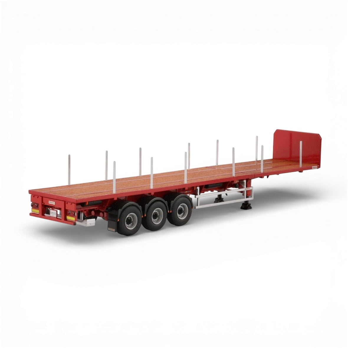 WSI Premium Line Red Extending Flatbed Dennison Trailer