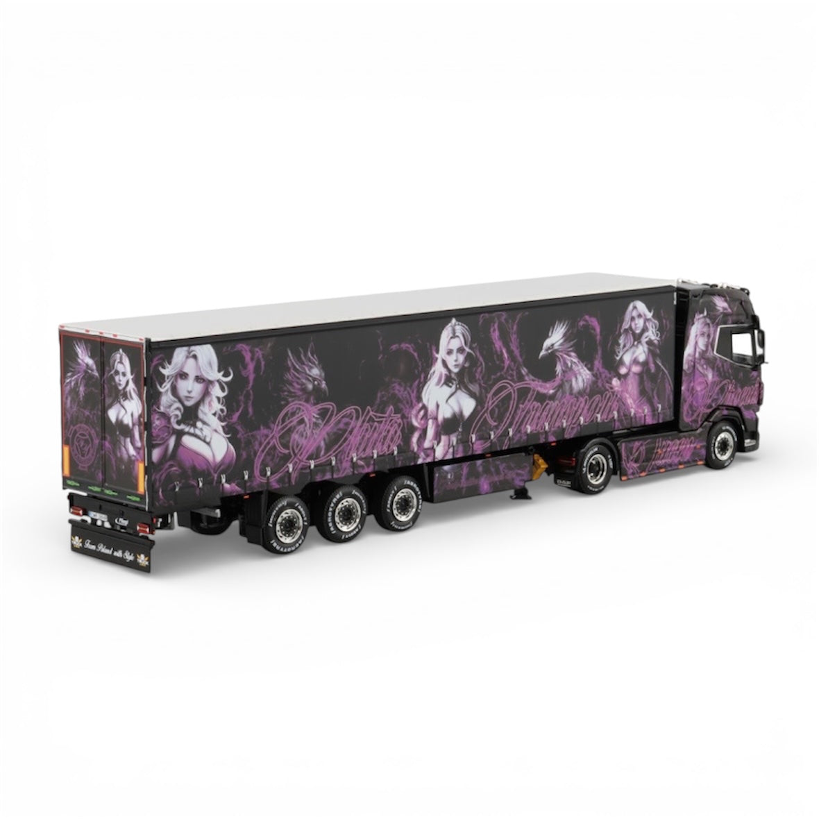 WSI Pluta Transport "Phoenix Queen" DAF XG+ 4x2 with Curtainside Trailer
