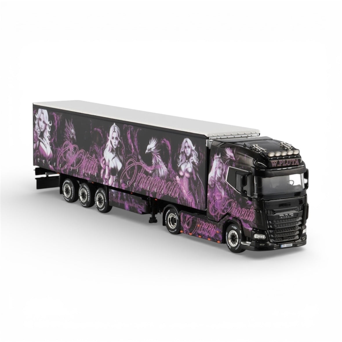 WSI Pluta Transport "Phoenix Queen" DAF XG+ 4x2 with Curtainside Trailer