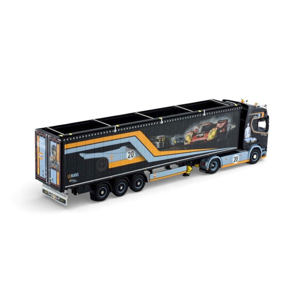 Tekno Scania Walking Floor Trailer Repinski Transport Poland (Steve McQueen LeMans Gulf Racing)